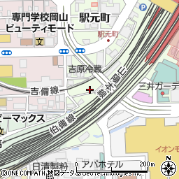 岡山県岡山市北区駅元町3-8周辺の地図