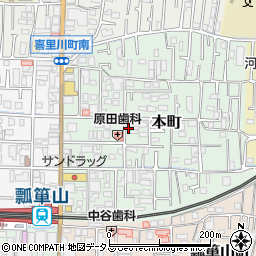大阪府東大阪市本町9-24周辺の地図