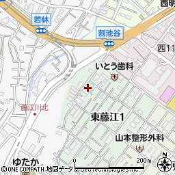 馬田荘１号棟周辺の地図