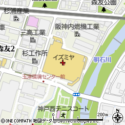 無印良品イズミヤショッピングセンター神戸玉津周辺の地図