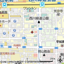 あなぶきパーク錦町駐車場周辺の地図