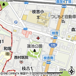 県営玉津南高層住宅周辺の地図
