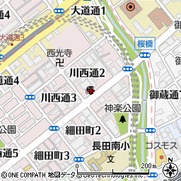 ＥＮＥＯＳ長田ＳＳ周辺の地図