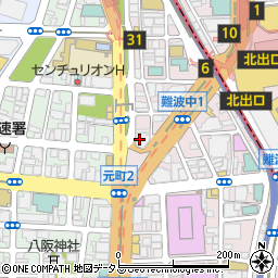 株式会社福屋不動産販売　難波店周辺の地図