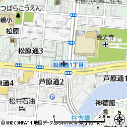 神戸松原郵便局周辺の地図