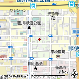 岡山県岡山市北区平和町6周辺の地図