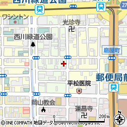 岡山県岡山市北区平和町6-13周辺の地図
