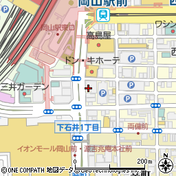 イースト駅前クリニック岡山院周辺の地図