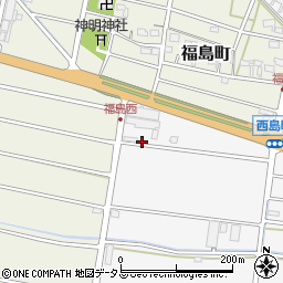 静岡県浜松市中央区西島町1261周辺の地図