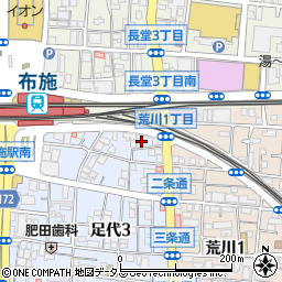 株式会社エイジス　東大阪サテライトオフィス周辺の地図