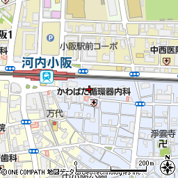 大阪府東大阪市下小阪1丁目1周辺の地図