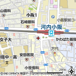 三井住友銀行小阪支店周辺の地図