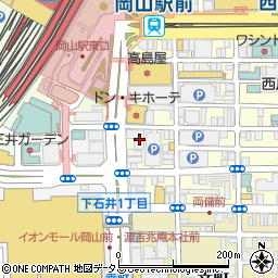 ＮＰＤ岡山駅前ビル駐車場周辺の地図
