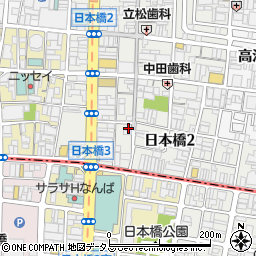 大阪府大阪市中央区日本橋2丁目10-21周辺の地図