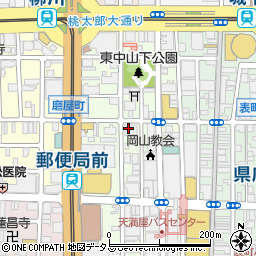 岡山中央法律事務所周辺の地図