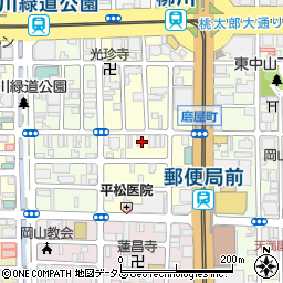 岡山県岡山市北区磨屋町7-7周辺の地図