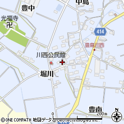 愛知県田原市豊島町川西52周辺の地図