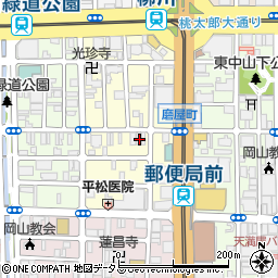 岡山県岡山市北区磨屋町7-9周辺の地図