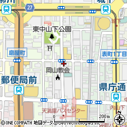 萬果荘果物店周辺の地図