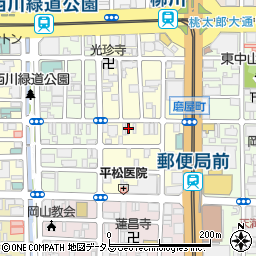 岡山県岡山市北区磨屋町7-5周辺の地図
