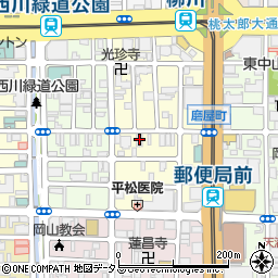 岡山県岡山市北区磨屋町7-4周辺の地図
