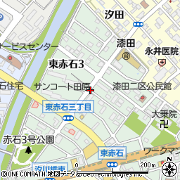 愛知県田原市東赤石周辺の地図