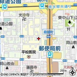 岡山県岡山市北区磨屋町7-11周辺の地図
