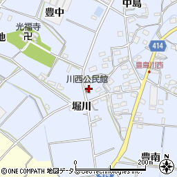 愛知県田原市豊島町川西49-2周辺の地図