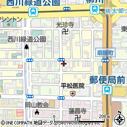 岡山県岡山市北区磨屋町7-1周辺の地図