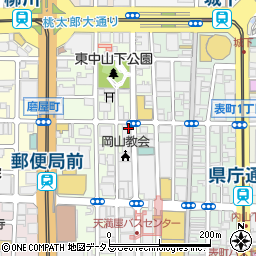 岡山プロポーションアカデミー周辺の地図