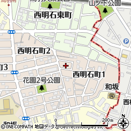 山九株式会社　西明石寮周辺の地図