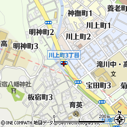 川上町周辺の地図