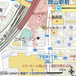 ローソン岡山下石井一丁目店周辺の地図