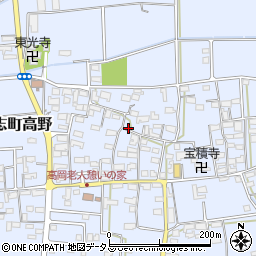三重県津市一志町高野周辺の地図