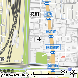 大阪府東大阪市桜町7周辺の地図