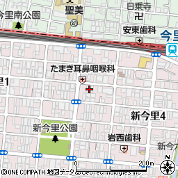 ロネスタ新今里周辺の地図