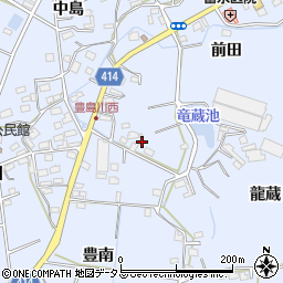 愛知県田原市豊島町川東58周辺の地図