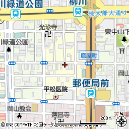 岡山県岡山市北区磨屋町7-8周辺の地図