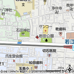 フジパレス若江岩田周辺の地図