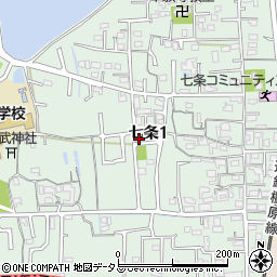 勝間田荘周辺の地図