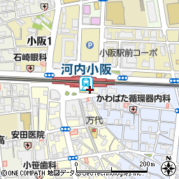 りそな銀行小阪支店周辺の地図