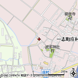 三重県津市一志町庄村周辺の地図