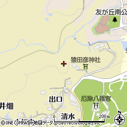 兵庫県神戸市須磨区多井畑（丸町）周辺の地図