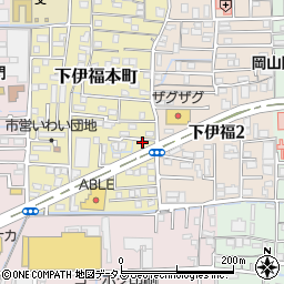 岡山県岡山市北区下伊福本町3-5周辺の地図