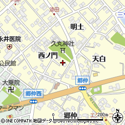 愛知県田原市神戸町西ノ門5周辺の地図