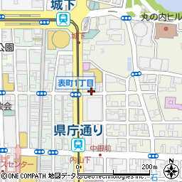 リパーク岡山丸の内１丁目第４駐車場周辺の地図