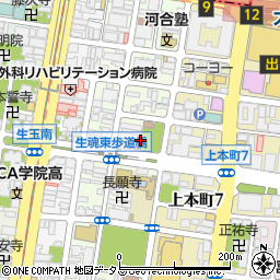 大阪府大阪市天王寺区上汐3丁目5周辺の地図