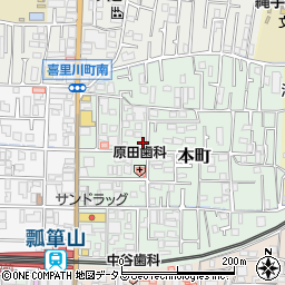大阪府東大阪市本町5-12周辺の地図