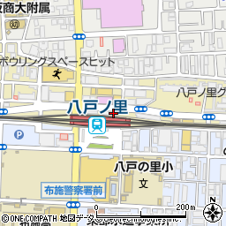 ファミリーマート近鉄八戸ノ里駅前店周辺の地図
