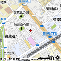 兵庫県神戸市長田区御蔵通5丁目202周辺の地図